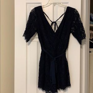 Lorelei Open Back Lace Romper